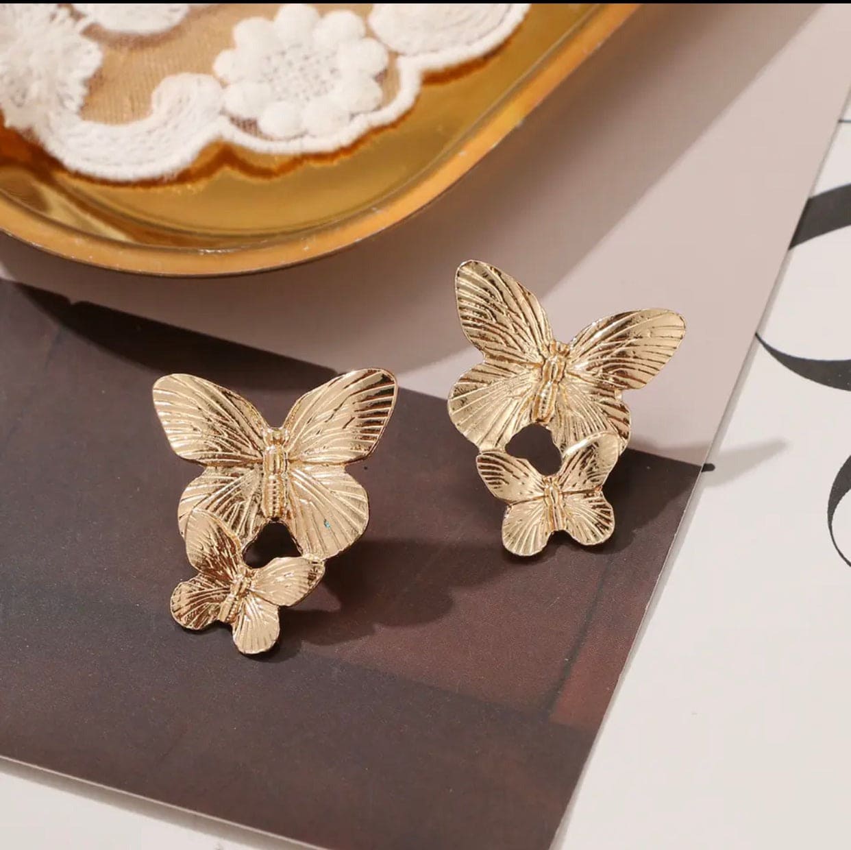 Double Butterfly Earrings, Butterfly Insect Individual Stud Earrings, Butterfly Geometry Stud Earrings For Women, Vintage Butterfly Drop Earrings Double Butterfly Earrings, Butterfly Insect Individual Stud Earrings, Butterfly Geometry Stud Earrings For Women, Vintage Butterfly Drop Earrings
